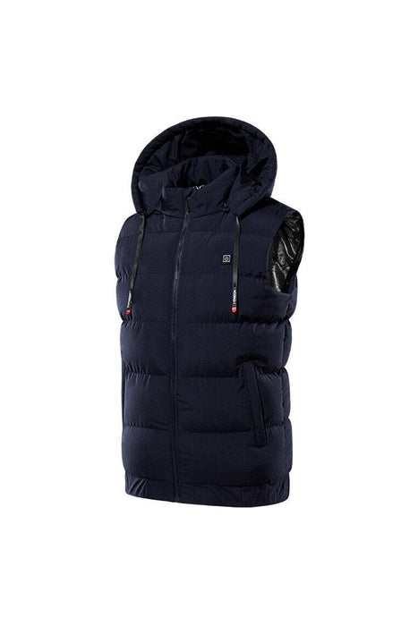 Men's 9 Areas Hooded down vest(Battery not included)