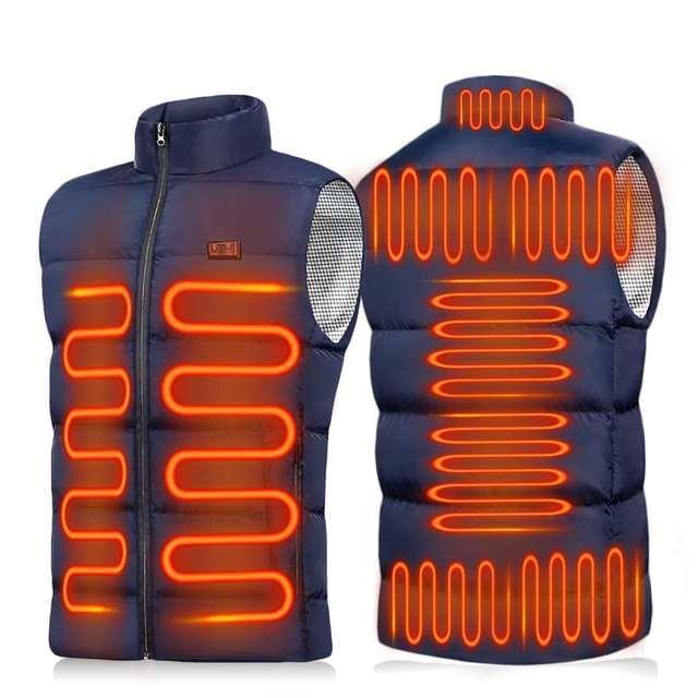 9 heating areas heated vest for women(Battery not included)